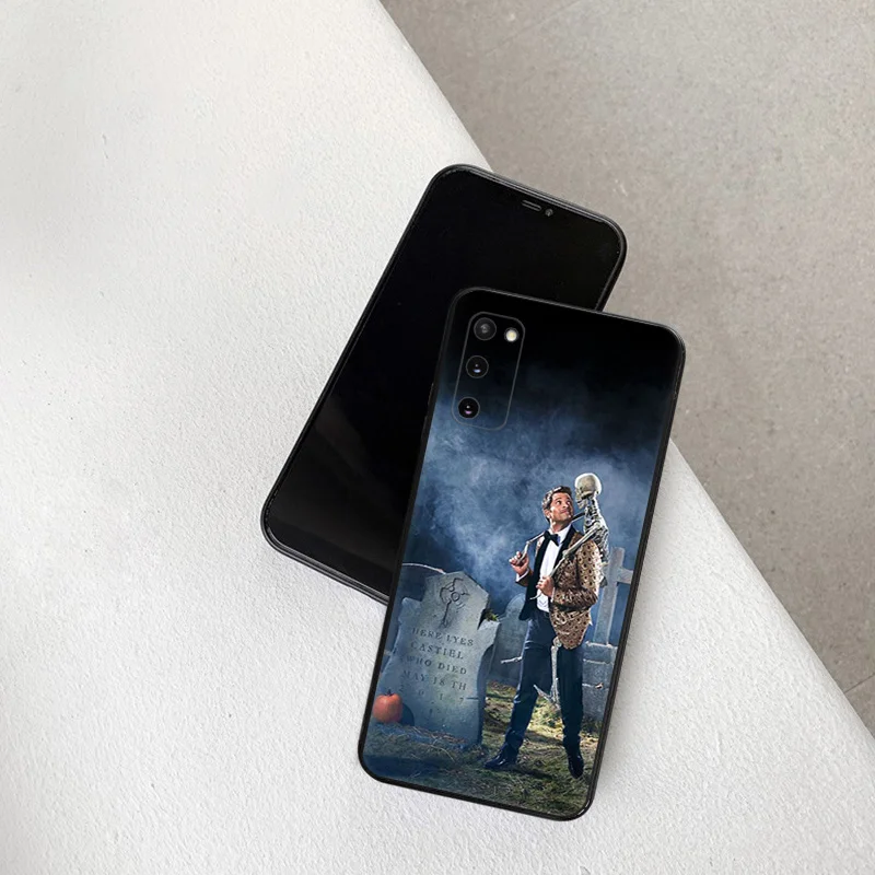 Castiel Supernatural Silicone Soft Black Phone Cases for Samsung S24 Plus Galaxy S23 5G S22 S21 S20 Ultra FE S10 Lite E Cover