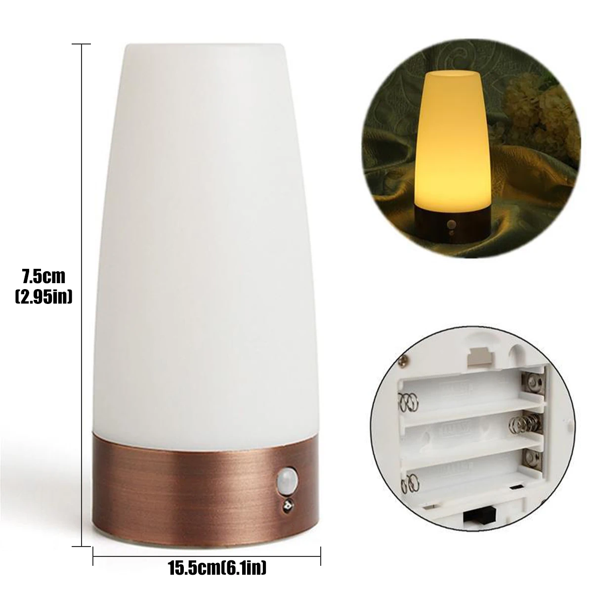 Sensor Night Lamp LED Bedside Lamp Baby Soft Sleep Light for Nursery Bedroom Living Room Corridor Lactation Illumine Ambient Lan