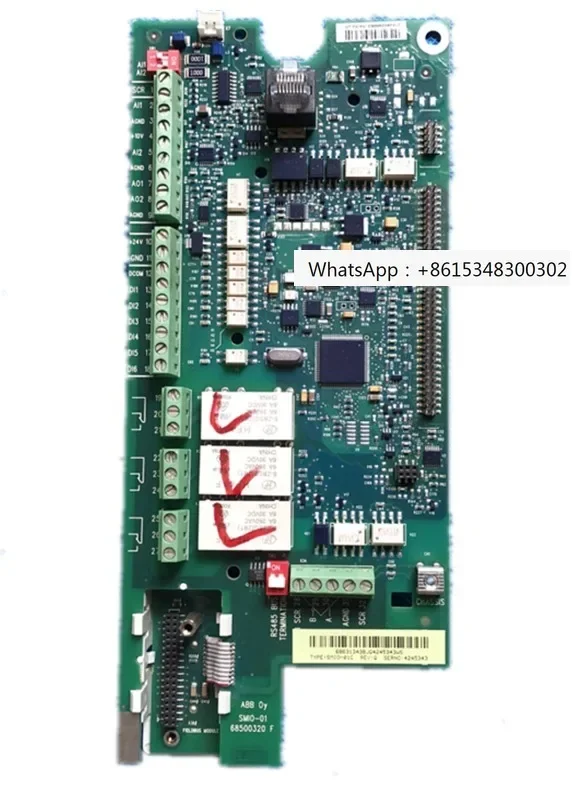 Inverter ACS510 series CPU board terminal signal control IO motherboard SMIO-01C and OMIO-01C disassembly