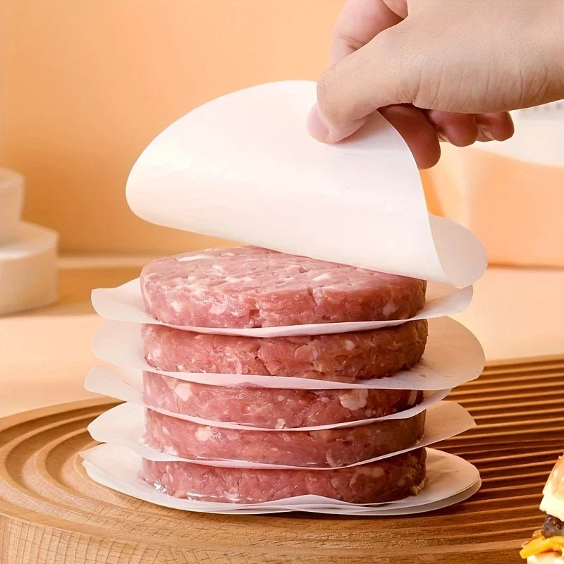 Versatile Manual Meat Press,Hamburger Patty Maker with 100P Burger Paper for BBQ Non-Stick Sliders for Perfect Homemade Burgers view 6
