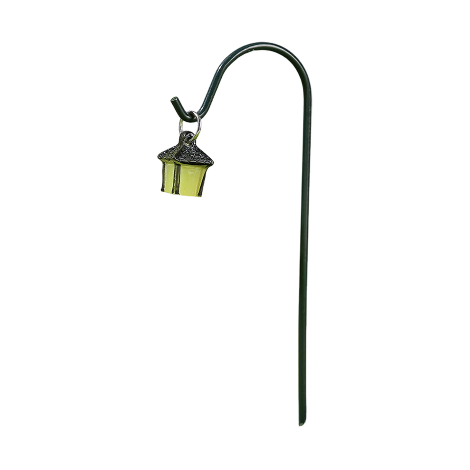 Iron Lantern Shaped Flower Pot with Glow-in-The-Dark Coating for Succulent Landscape DIY Garden Decoration