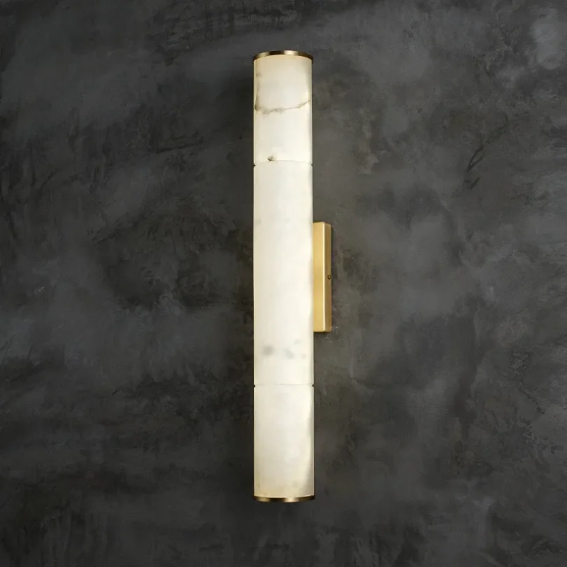 

Art Deco Wall Mounted Lamp for Living Room Bedroom Hotel Bedside Marble Decoration Sconce Light Fixtures Background Stone Led