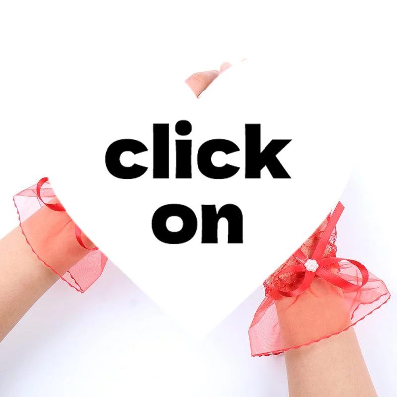 1 Pair Nail Decorations For Nail Art Lace Fake Pleated Cuff Manicure Photography Props Fake Sleeves Nails Accessories Supplies