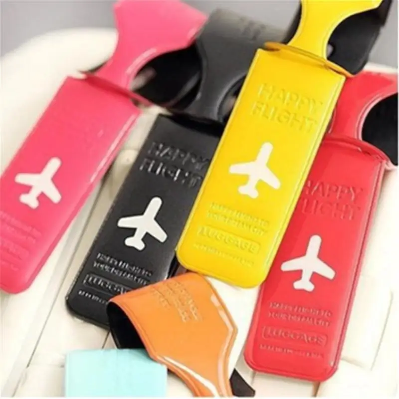 Travel Luggage Tag Cover Suitcase ID Baggage Tag Holder Letter Baggage Boarding Tags Portable Label Creative Accessories