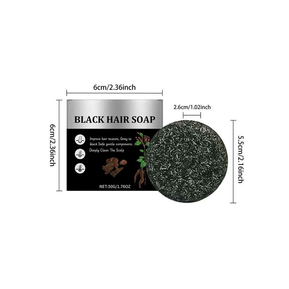 Hair Shampoo Soap Black Polygonum Multiflorum Shampoo New Shampoo Canas Bar Shampoo To Dye Hair Cover Soap Soap Gray