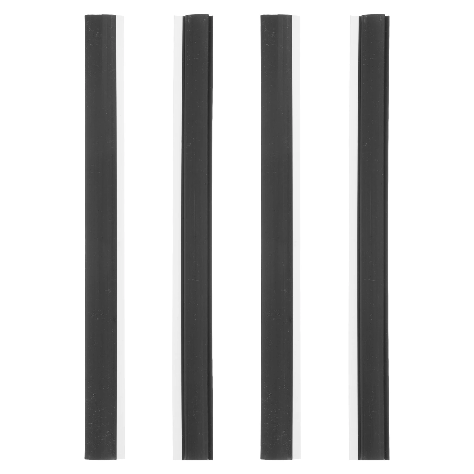 

Black Rubber Strip Replacement Dustpan Broom Dustpan Edge Strip 4pcs Rubber Stripping Lip Insert Strips Lips Adhesive