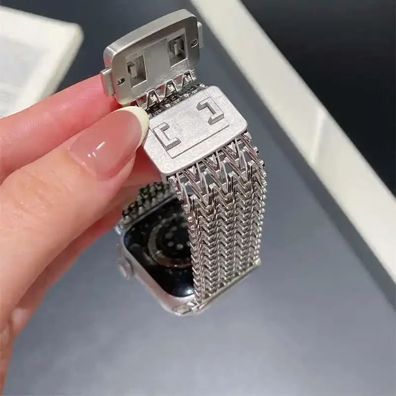 삼성 갤럭시 워치 8/8 클래식 46mm 40 44mm 메탈 시계줄, 삼성 갤럭시 워치 울트라 2025 47mm용 마그네틱 메쉬 루프