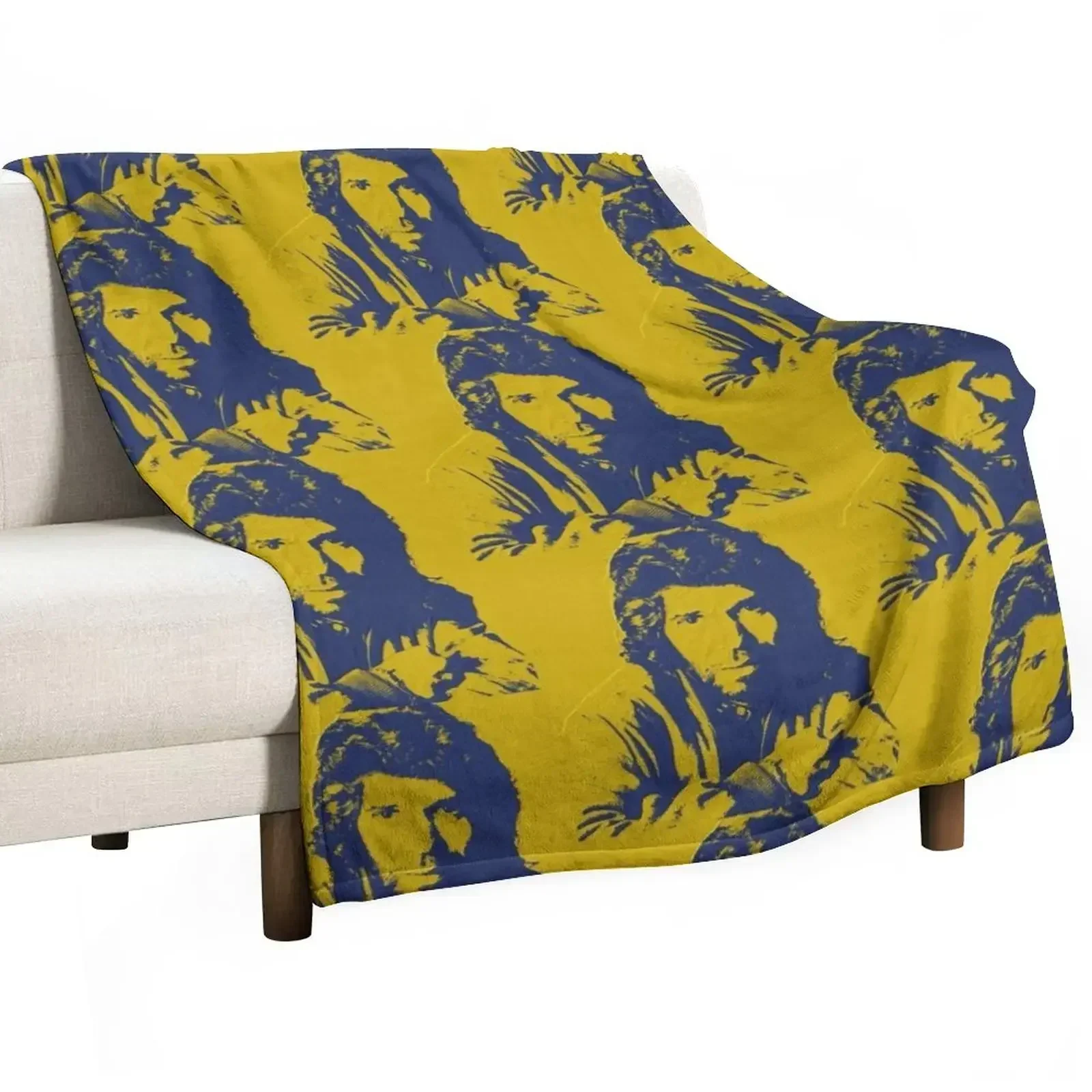 Copy of Island Shrimp Throw Blanket Polar Decoratives wednesday Flannels Vintage bed plaid Blankets