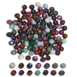 10Pcs 8mm Glitter Colorful Resin Beads Round Charms Acrylic Beads for Jewelry Making Handmade DIY Bracelet Necklace Accessories