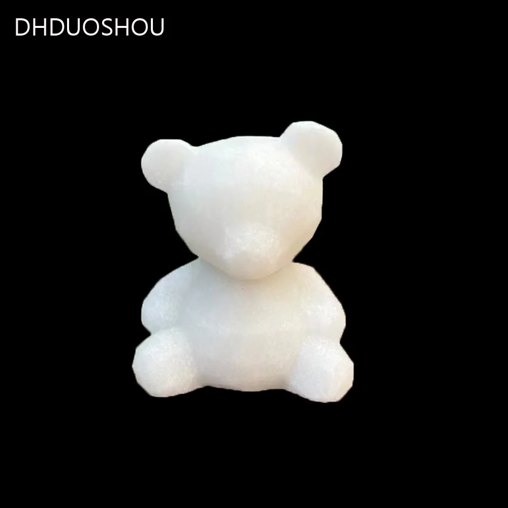 

Фигурки из натурального камня с натуральным кристаллом под заказ, медведь, скульптура, белые нефритовые животные, украшения для исцеления, домашний декор, подарок для детей