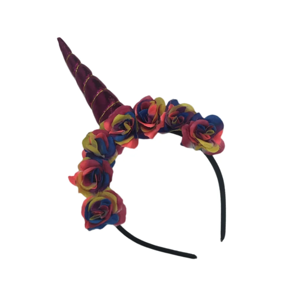 

Unicorn Headband Hairband Party Unicorn Hairband Cartoon Lovely Headwear Lightweight Comfortable Halloween Birthday Carnivals