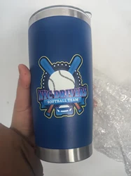 20oz Tumbler with Lid , Stainless Steel Vacuum Insulated Coffee Tumbler Cup, Double Wall Powder Coated Travel Mug