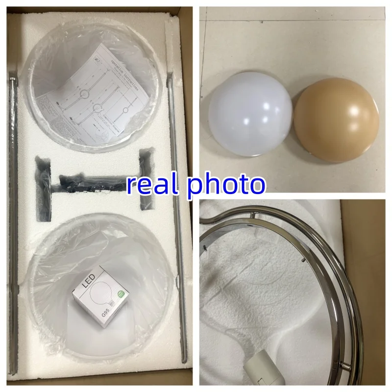 Chrome Globe Floor Lamp — product detail 1