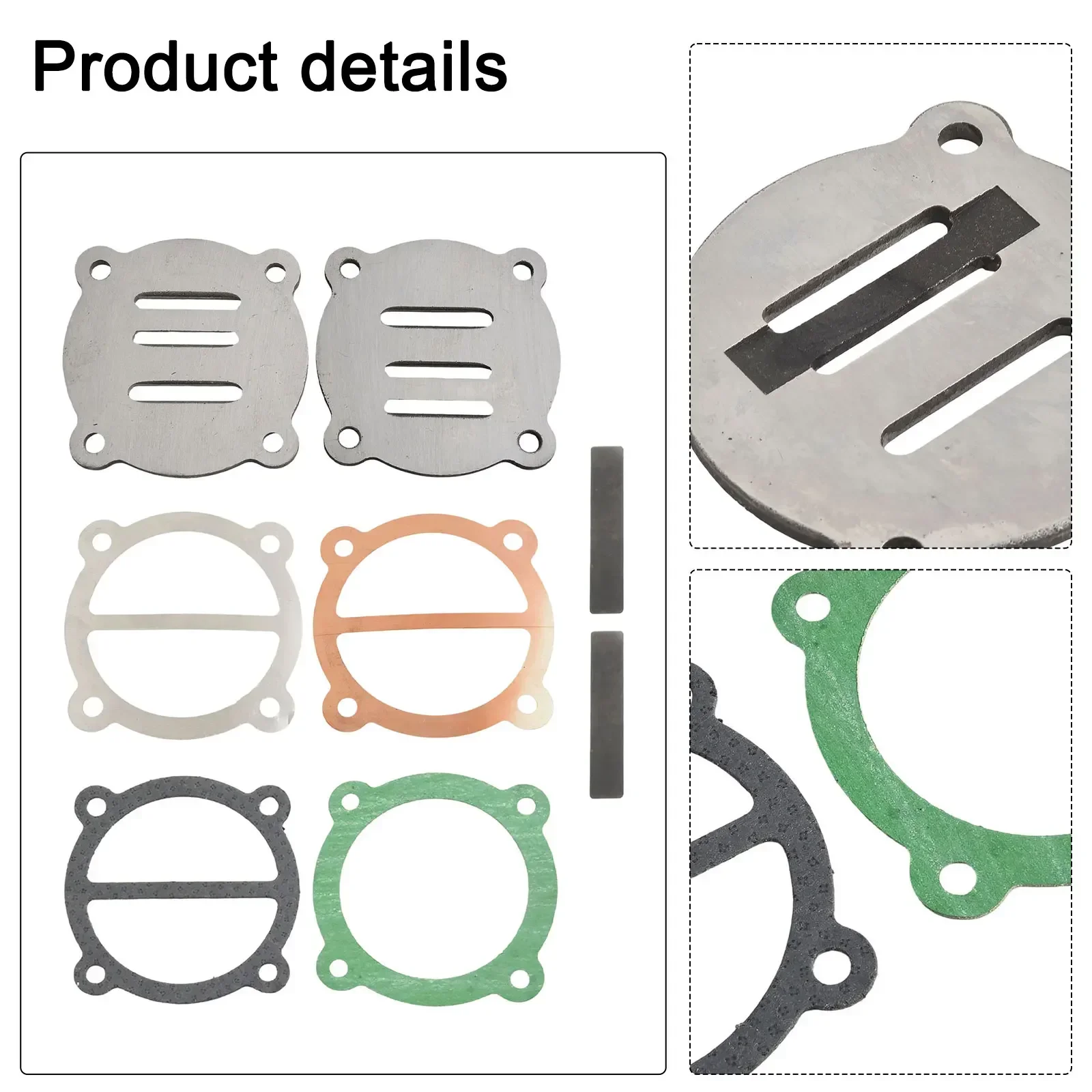 Set Valve Plate Air Cylinder Air Pump Replacement 62mm Air Compressor For 65 Type Gasket Hole To Hole Spare Parts Brand New