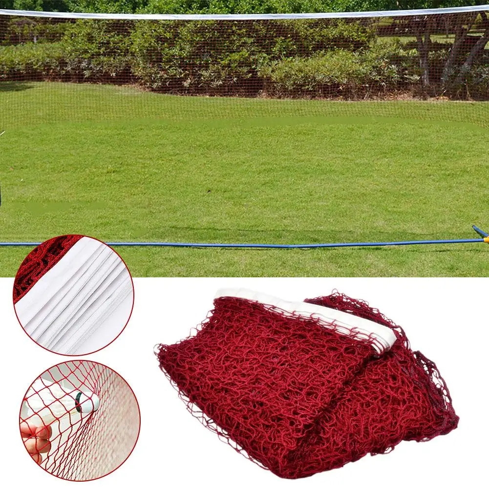 6.1mX0.76m Professional Sport Training Standard Badminton Net Outdoor Tennis Net Mesh Volleyball Net Exercise