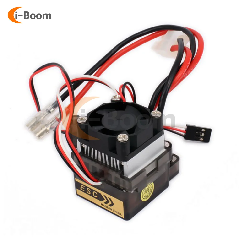 320A ESC Brushed Speed Controller 6-16V HSP Model Accessories Speed Controller With Cooling Fan W/2A BEC For RC Boat U6L5 G2I7