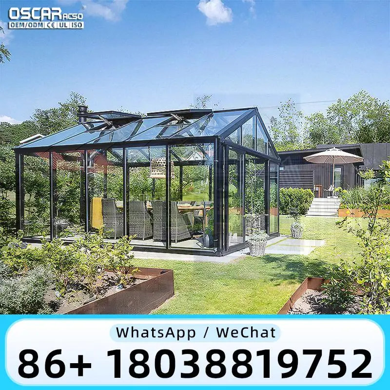 Auto Retractable Electric Movable Aluminum Outdoor Enclosure for Patio Veranda Garden sunroom