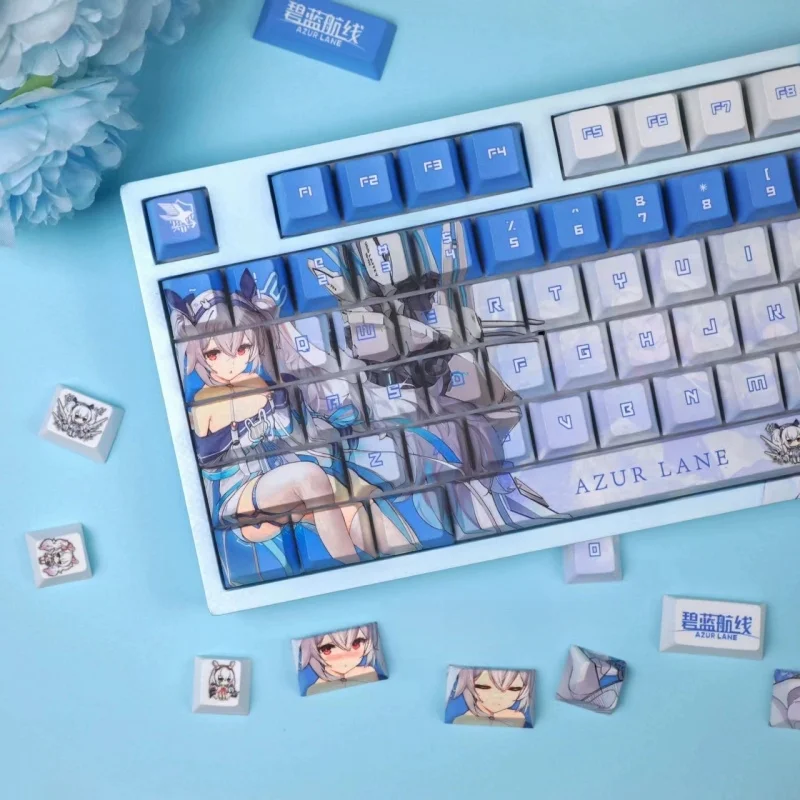 ใหม่ Azur Lane Lafite ธีม Keycaps 120 คีย์ Pbt ความร้อนระเหิดคีย์บอร์ดอะนิเมะเกมการ์ตูนรวบรวมของขวัญ Keycaps