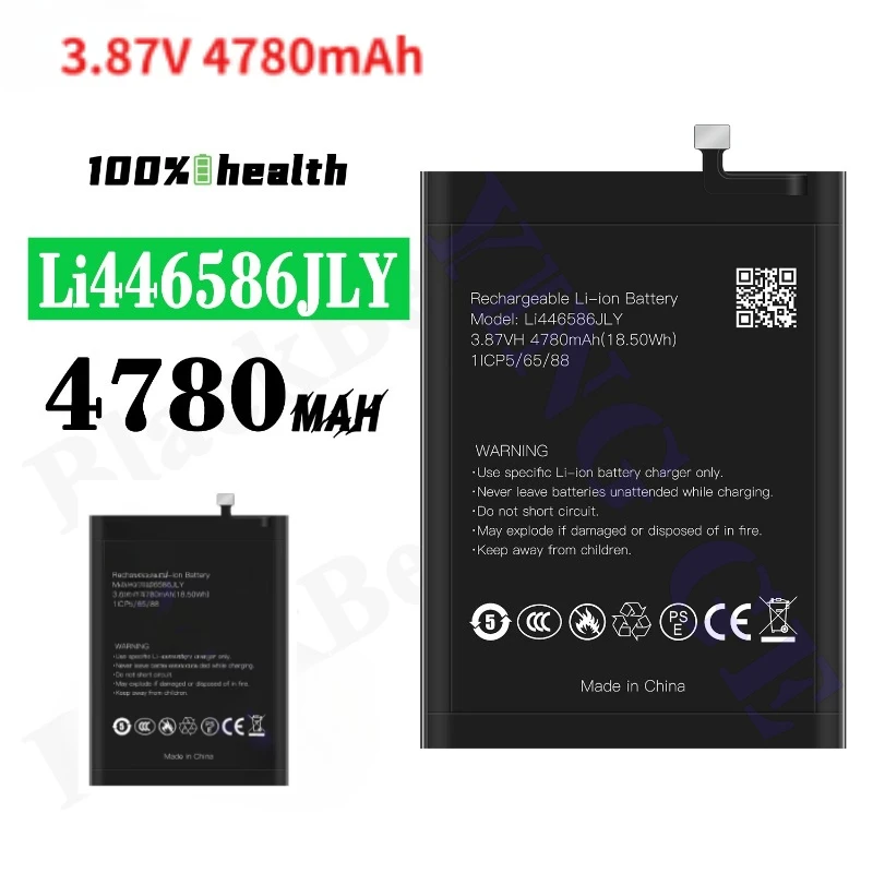 High Quality Li446586JLY 3.87V 4780mAh Replaceable Battery for Blackview Mobile Phone Battery Brand New