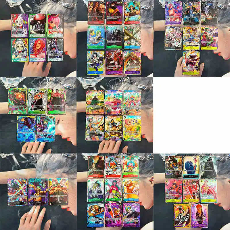 55Pcs/set Diy Self Made One Piece OPCG 06 Collection Card Refraction Color Flash Roronoa Zoro Nami Anime Cards Gift Toys