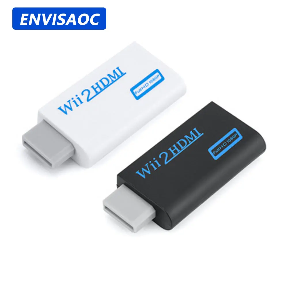 Adattatore convertitore compatibile HD 1080P WII a HDMI convertitore Wii2HDMI-compatible Audio da 3.5mm per Display Monitor PC HDTV Nintendo