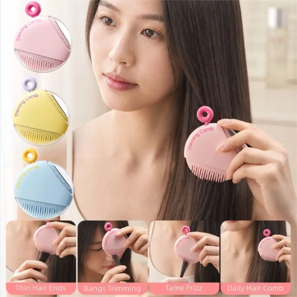 Compact Portable Hair Thinning Comb 3 Modes Adjustable Hair Cutting Comb Replaceable High-Quality 5 in 1 Bangs Trimmer Women
