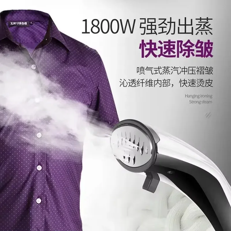 Máquina de passar roupa suspensa doméstica, ferro elétrico de vapor compacto de pólo duplo genuíno para remoção de rugas de roupas sem esforço