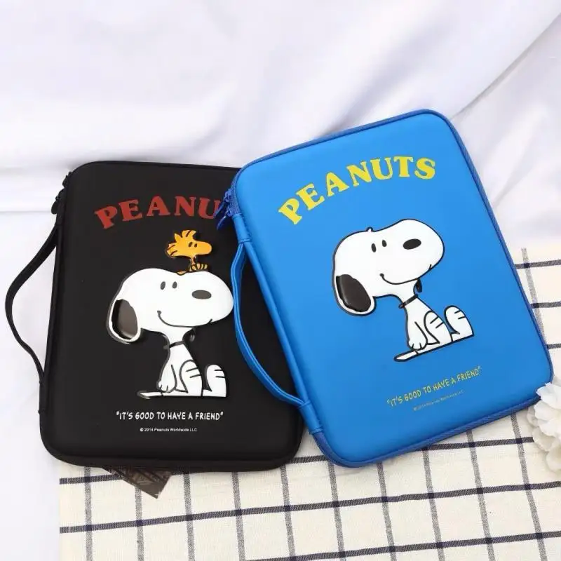 

New Kawaii Cute Snoopy Storage Bag Ipad Protection Package Fall Prevention Portable Cute Girls Gift Birthday Gift For Girlfriend