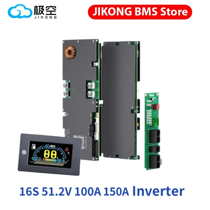 

JK BMS V19 Bms 16s 51.2v Lifepo4 100A 200A JK Home Energy Storage BMS Active Balance 1-2A LiFePo4 Battery V19 Version