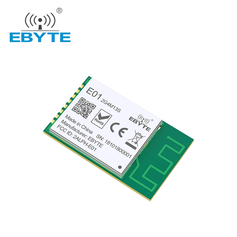 Nrf24l01p chips 2.4g módulo sem fio ebyte E01-2G4M13SIOT componentes eletrônicos sem fio transmissor receptor