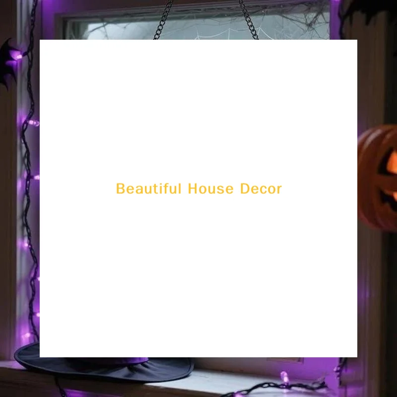 ~Stained Glass Halloween Pumpkin Suncatcher Cute Ghost Design For Halloween Party Window Hanging Decor
