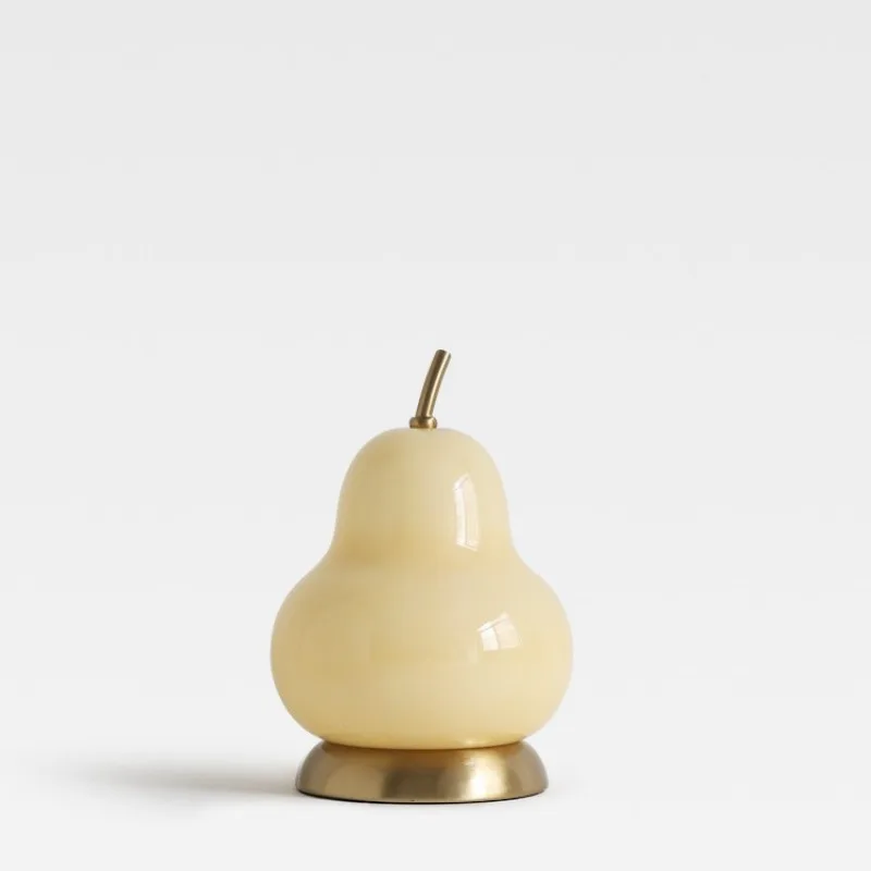 

Medieval French cream pear bedroom bedside study charging touch portable atmosphere gourd small desk lamp
