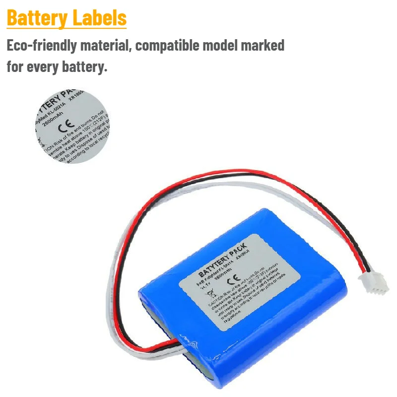 SK-18650-4S Syringe Pump Battery for Kellymed KL-5021A Brand New High Quality Replacement Battery 14.8V 2600mAh