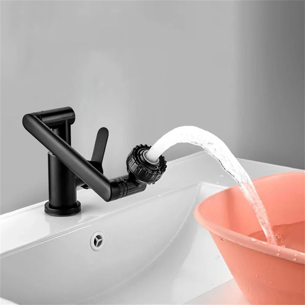 Universal Rotating Robotic Arm Faucet for Both Hot and Cold Use In Household Kitchen Bathroom Washbasins Faucet Accessorie