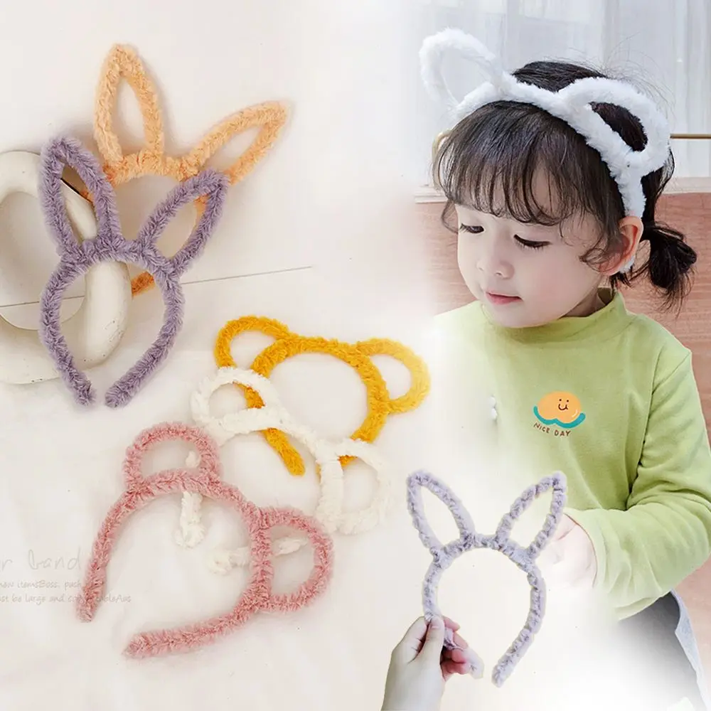 ผู้หญิงปาร์ตี้หมีหูสาวขนกระต่ายหู Headwear HEAD Band ผม Hoop Hairband