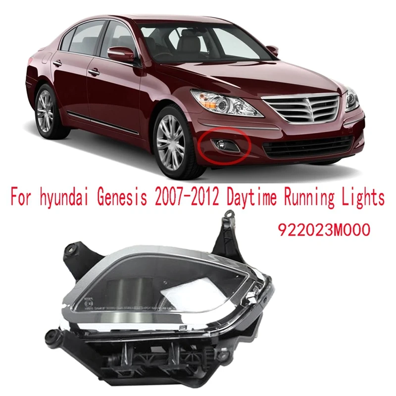 

Front Fog Lamp Assembly For Hyundai Genesis 2007-2012 Daytime Running Lights