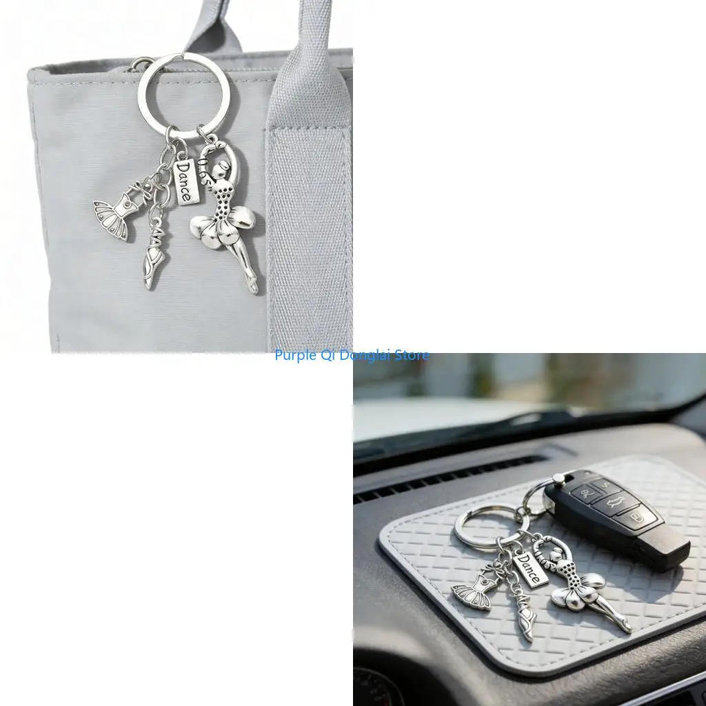 L21E Artistic Ballet Themed Keychain For Dance Enthusiasts Teachers And Performances Lovers
