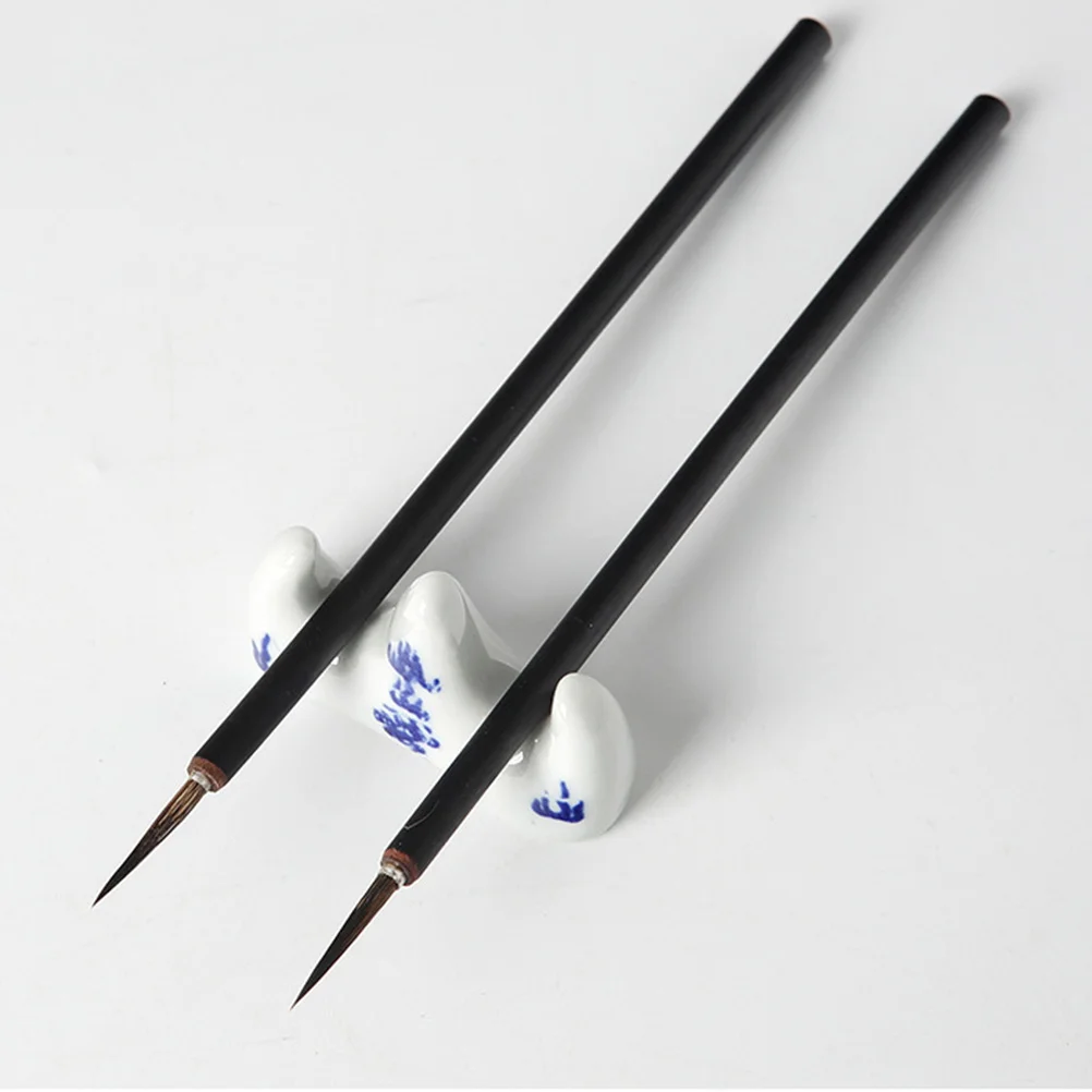 

1Pcs Ceramic Painting Brush Black Premium Durable Long Handle Fine Detailing Brush for Acrylic Watercolor Oil Painting Artists