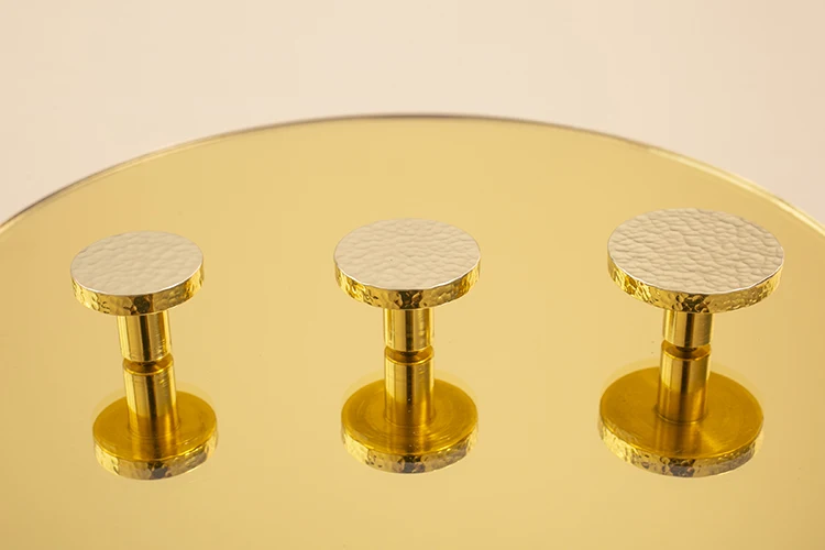 Hand Hammered Round Brass Knob Brass Cabinet Pull Brass Furniture Knob Wardrobe Closet Door Drawer Knob
