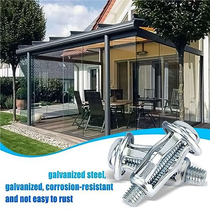 Professional 320PC Expansion Screw Petal Nut,Petal Shape Metal Nut,Jack Nuts Petal Nuts Expansion Nut,For Installation License