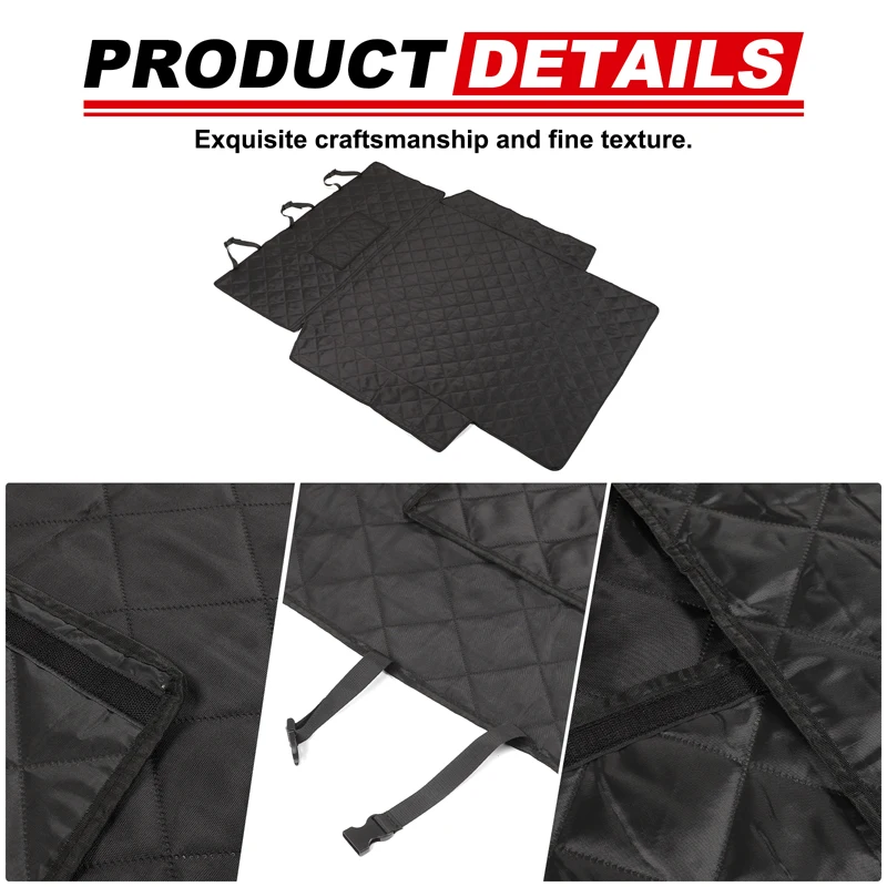 For Porsche Cayenne 2008-2016 Oxford Cloth Black Car Trunk Pet Anti-dirty Pad Transport Pad Car Accessories