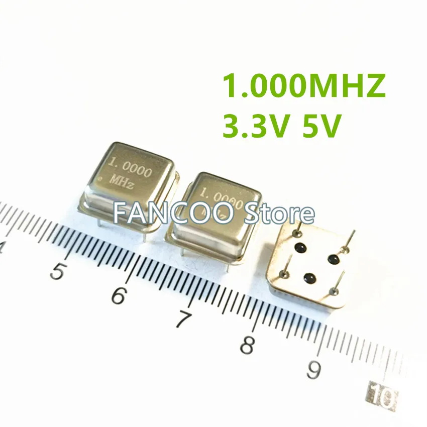 5 stücke 1,000 MHz 1,000 m 1m 1MHz halbe Größe 3,3 V 5V Kristall uhr Oszillator OSC Dip-4 1m-200m 2,000 MHz 3m 4m 5m 6m 8m 9m 10m 12m 15m