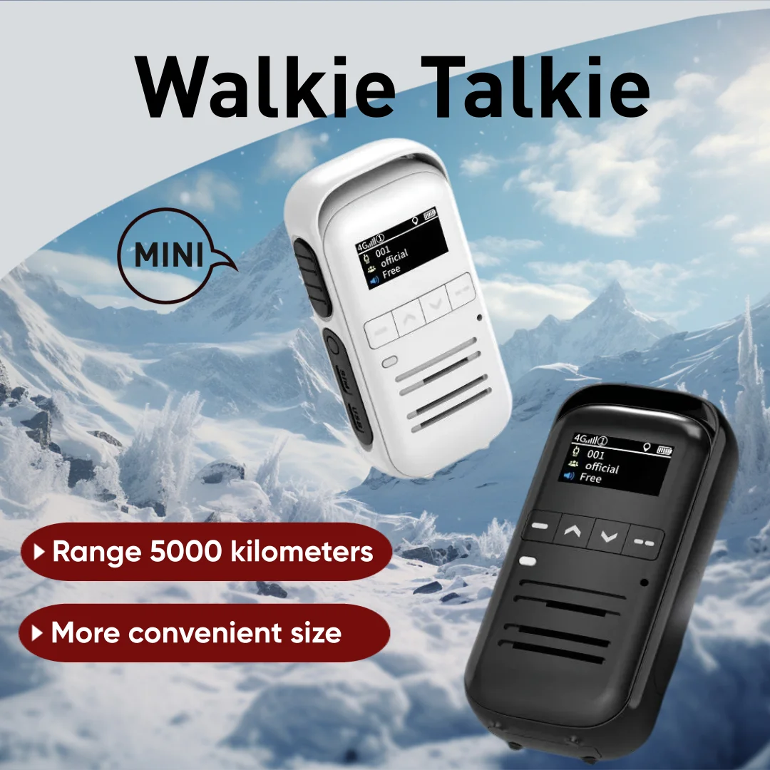 global-ptt mini Public network walkie-talkie Outdoor 5000 km walkie-talkie with GPS positioning portable intercom equipment