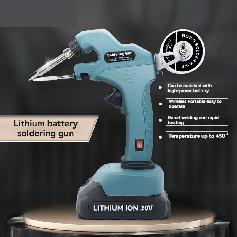 Portable Wireless Soldering Iron, Lithium Battery Powered Cordless Soldering Gun For Mobile Phone Computer Repair