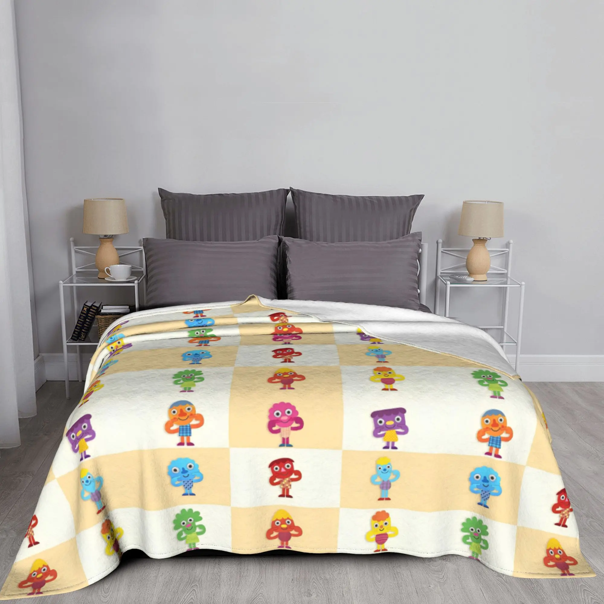 بطانية محبوكة بسيطة للغاية ، معكرونة صغيرة وبنات ، دافئة فائقة النعومة ، أغاني الحضانة ، بطانيات رمي الفانيلا ، سفر الطائرة #3