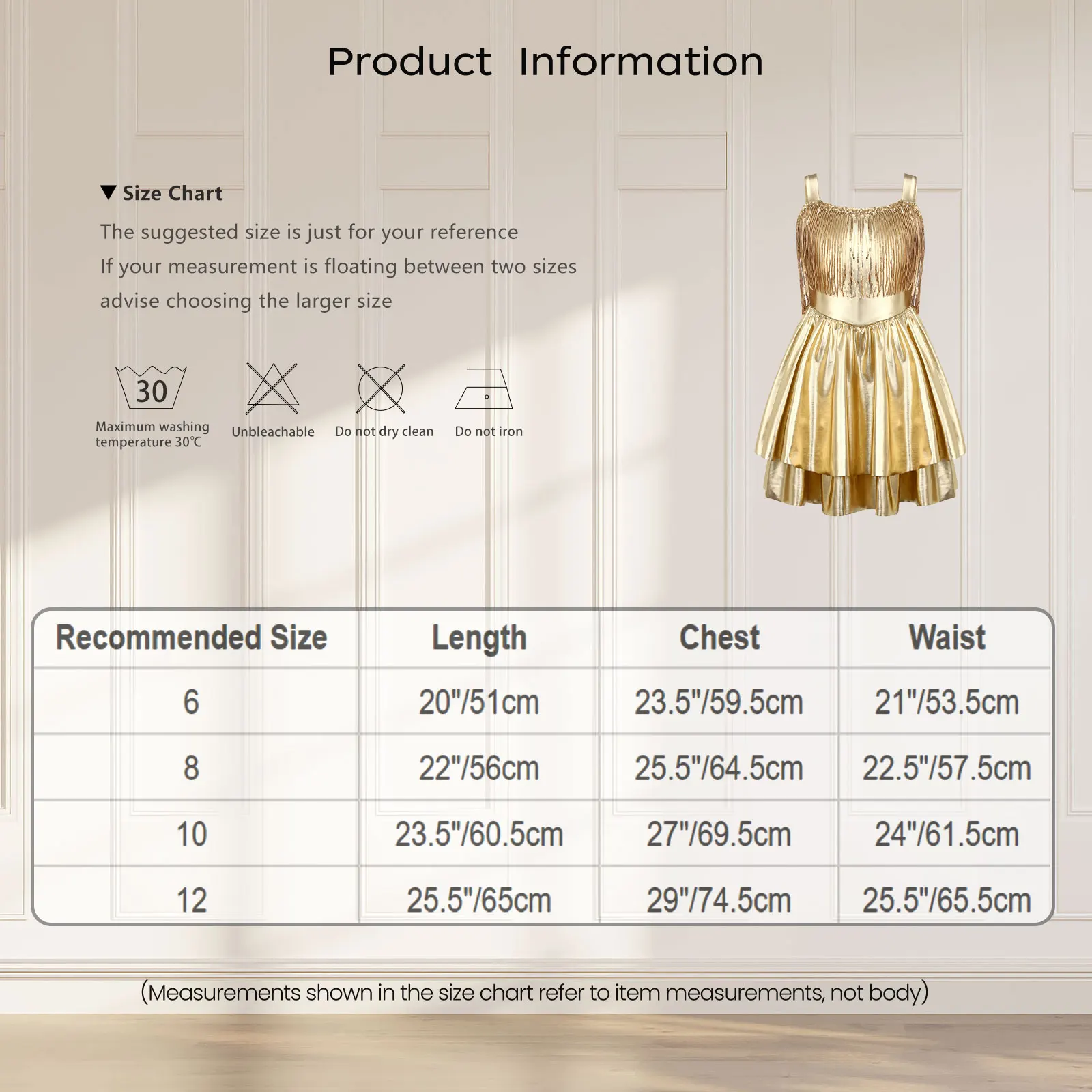 Sukienka dla dziewczynki, metaliczna, błyszcząca, na przyjęcie, z cekinami, frędzlami, bez rękawów, warstwowa, rozkloszowana, na ramiączkach, na konkurs piękności, występ sceniczny, bal taneczny.