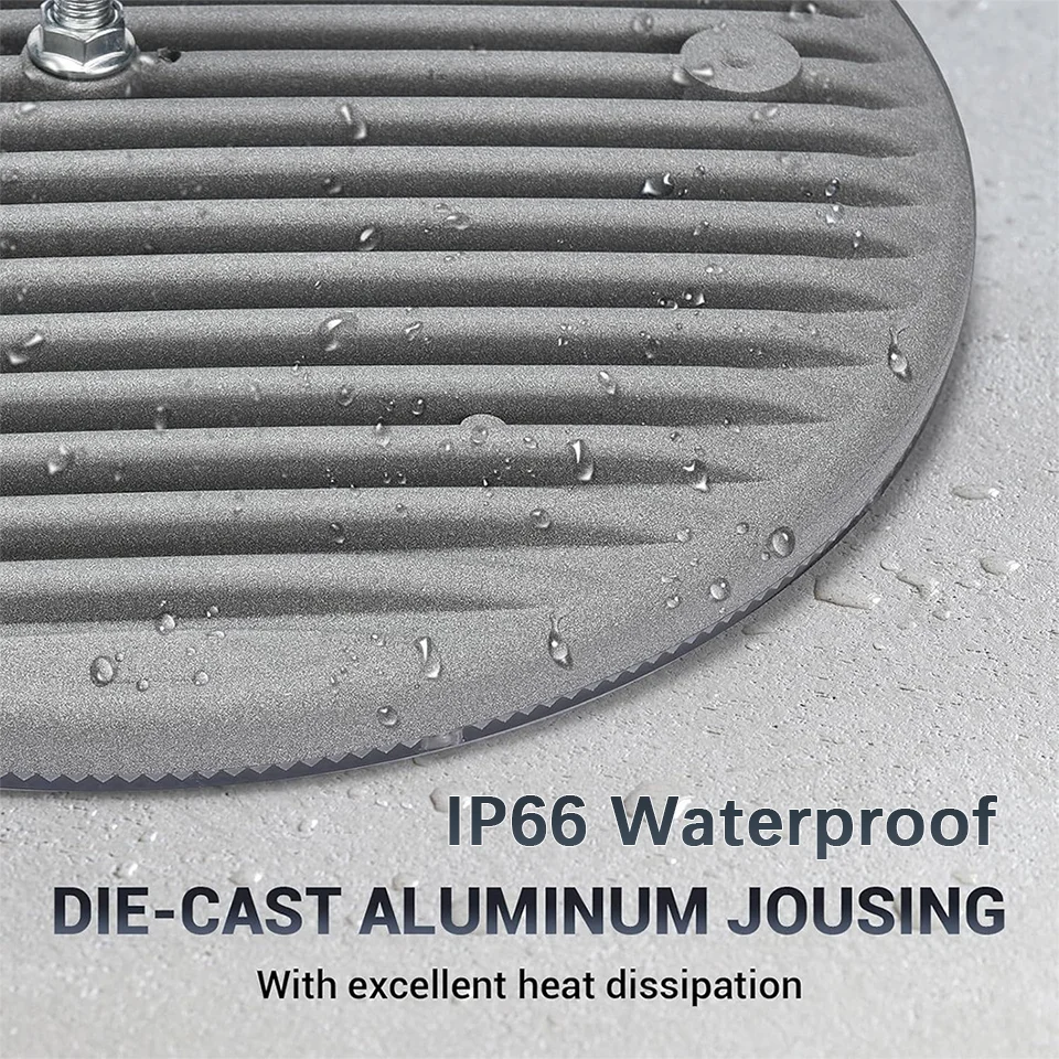 LED UFO High Bay AC85-265V 50W-600W Industrial Lighting Ceiling Light Market Warehouse Garage Gym Factory Sewing Machine Light