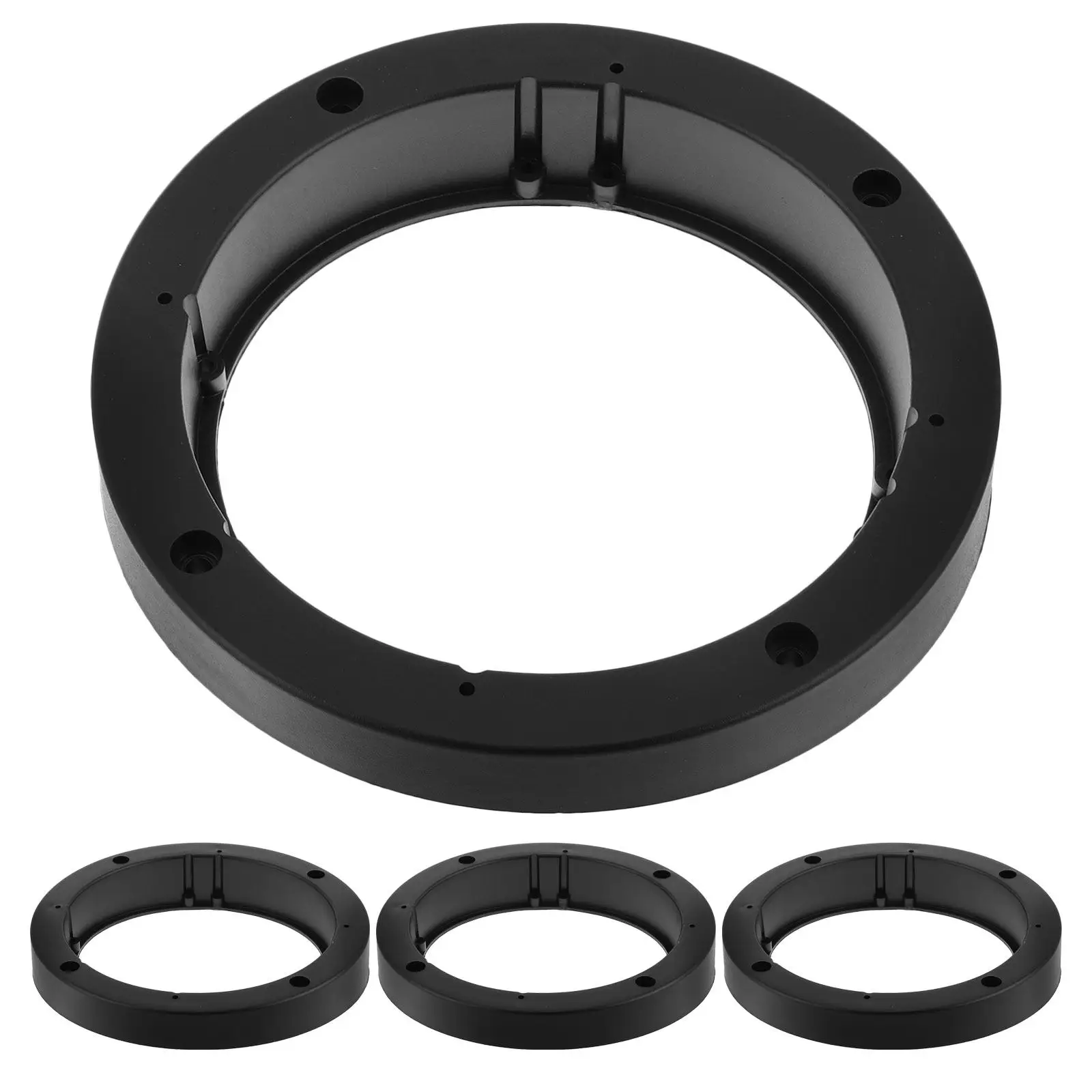 4Pcs Car Audio Speaker Spacers Plastic Waterproof Speaker Adapter Bracket for Door Stereo Mounting 15Mm Thick 6.5 Inch