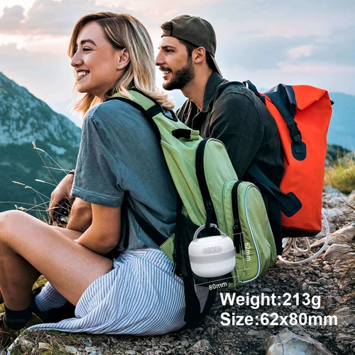 Imagen 2 del producto Linterna LED para acampar al aire libre LV10, linterna de Camping recargable de 230 horas con accesorio de iluminación magnético, luz de emergencia portátil