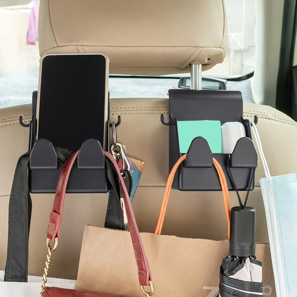 

Car Seat Hook ABS Strong Bearing Headrest Hook for Car Bag Holder Clothes Umbrella Keys Vehicle Backseat Hanger